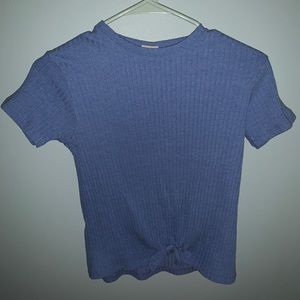 Periwinkle shortsleeved top